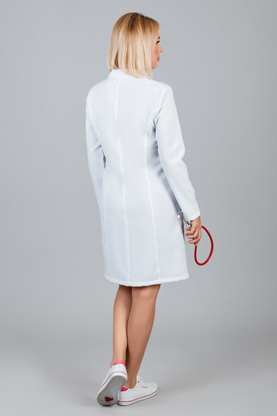 2-05-03-4 Халат  жен. (Streich, дл.рук, пуг) (0, 0, 40 размер, 170-176)