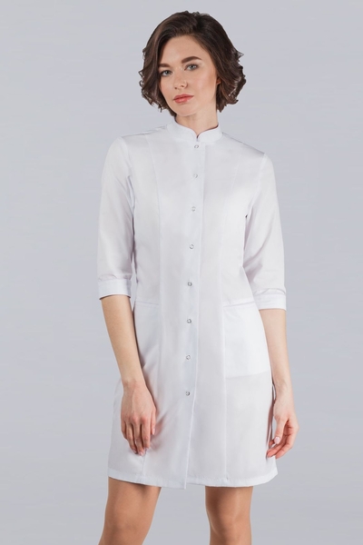 2-06-01-3 Халат  жен. (TC, 3/4 рук, кн) (0, 0, 40 размер, 170-176)