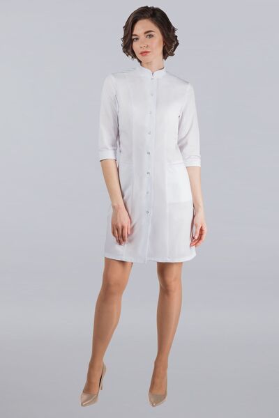 2-06-01-3 Халат  жен. (TC, 3/4 рук, кн) (0, 0, 40 размер, 170-176)