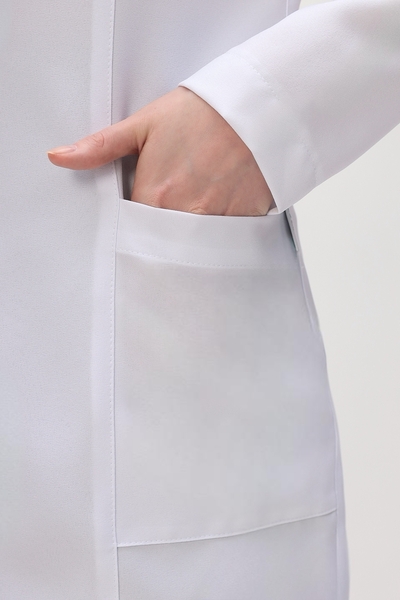 2-33-03-4 Халат жен. (Streich, дл. рук, кн) (0, Нет, 42 размер, 170-176)