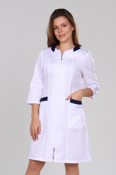 2-87-02-3 Халат  жен. (3/4 рук, молн) (0, 28, 40 размер, 170-176)