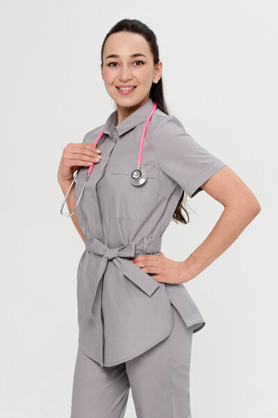 3-83-01-1 Рубашка жен. (TC, кор. рук, кн) (34, Нет, 44 размер, 170-176)