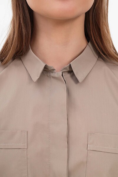 3-83-01-1 Рубашка жен. (TC, кор. рук, кн) (64 (мускат), Нет, 42 размер, 170-176)