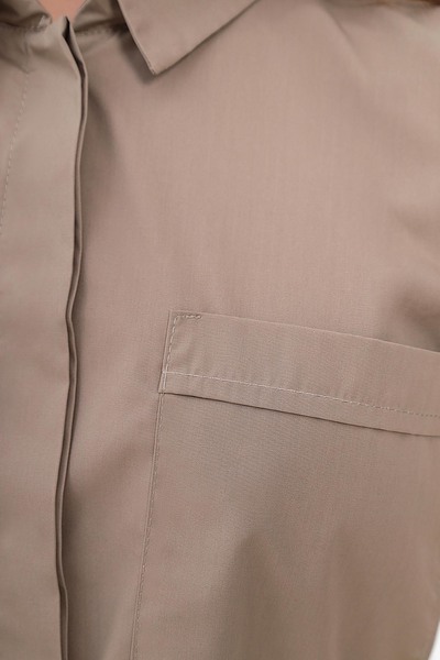 3-83-01-1 Рубашка жен. (TC, кор. рук, кн) (64 (мускат), Нет, 42 размер, 170-176)