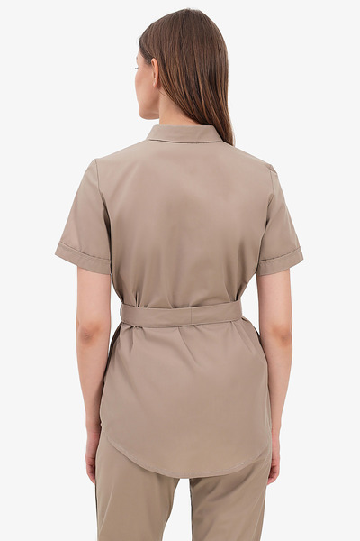 3-83-01-1 Рубашка жен. (TC, кор. рук, кн) (64 (мускат), Нет, 42 размер, 170-176)