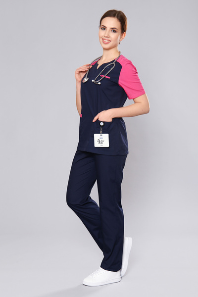 4-60-01-1 Костюм хир. жен. (TC, кор.рук) (28, 56, 28, 40 размер, 170-176)