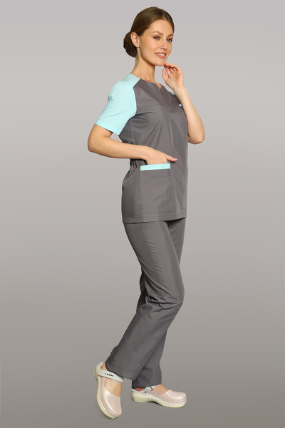 4-60-01-1 Костюм хир. жен. (TC, кор.рук) (41, 16, 41, 40 размер, 170-176)