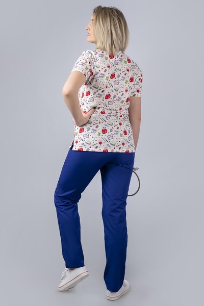 4-70-16-1 Костюм хир. жен. (Cotton 120/ТС, кор.рук) (910, 13, 13, 42 размер, 170-176)