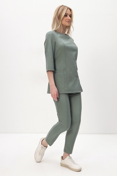 4-90-27-3 Костюм жен. (AURA, 3/4 рук, кн) (72, Нет, 72, 42 размер, 170-176)