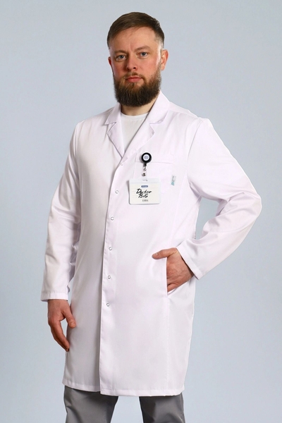 5-10.1-01-4 Халат  муж. (TC, дл.рук, кн) (0, Нет, 42 размер, 182-188)