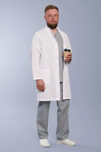 5-50-02-4 Халат  муж. (Satory, дл.рук, кн) (0, 0, 42 размер, 170-176)