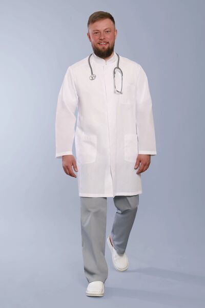 5-50-02-4 Халат  муж. (Satory, дл.рук, кн) (0, 0, 42 размер, 170-176)