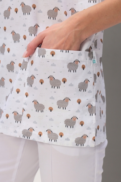 11-03-07-1 Блузон унисекс (Cotton, кор. рук) (921 Овечки, 42 размер, 170-176)