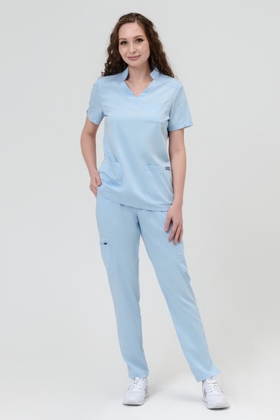 1-01-05-0 Брюки  жен. Blackwell (Silva, молн, реверс) (12 Blue fog, S (44 размер), 170 (Regular))