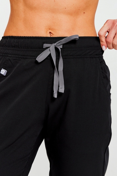 1-02.1-05-0 Брюки жен. Elyon (Silva, джоггеры, шнур) (65 Total black, XXS (40 размер), 170 (Regular))