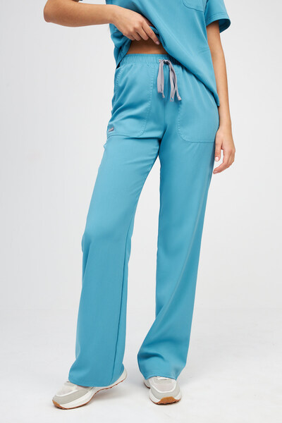 1-28-05-0 Брюки жен. (Silva) (44 Sky blue, XS (42 размер), 170 (Regular))