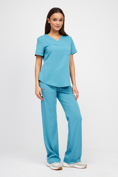 1-28-05-0 Брюки жен. (Silva) (44 Sky blue, XS (42 размер), 170 (Regular))