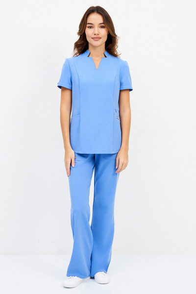 1-28-15-0 Брюки жен. (Curly) (10 Azur blue, S (44 размер), 170 (Regular))