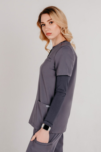 3-01-05-1 Топ  жен. Mary (Silva, кор.рук) (46 Coal, XL (50 размер), 170)