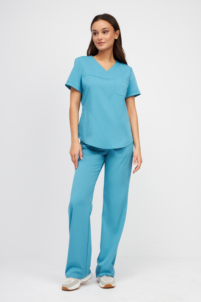 3-102-05-1 Топ  жен. (Silva, кор.рук) (44 Sky blue, XS (42 размер), 170 (Regular))