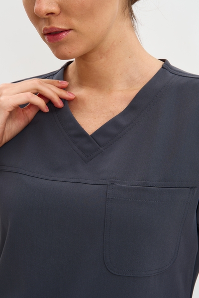 3-102-15-1 Топ жен. (Curly, кор. рук) (47 Graphite, XS (42 размер), 170 (Regular))