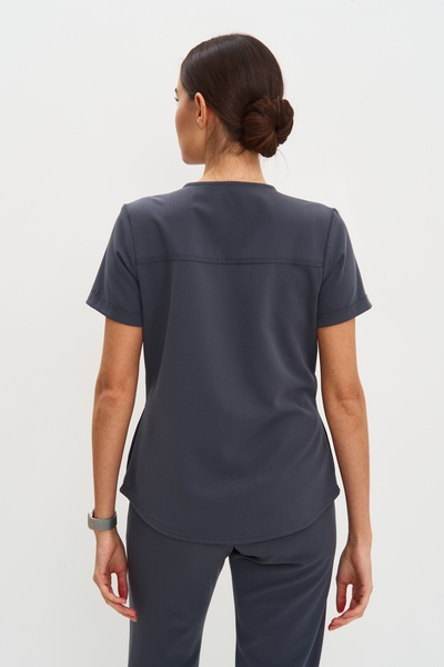 3-102-15-1 Топ жен. (Curly, кор. рук) (47 Graphite, XS (42 размер), 170 (Regular))