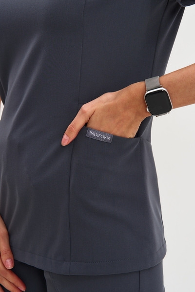 3-89-15-1 Топ жен. (Curly, кор.рук) (47 Graphite, XS (42 размер), 170 (Regular))