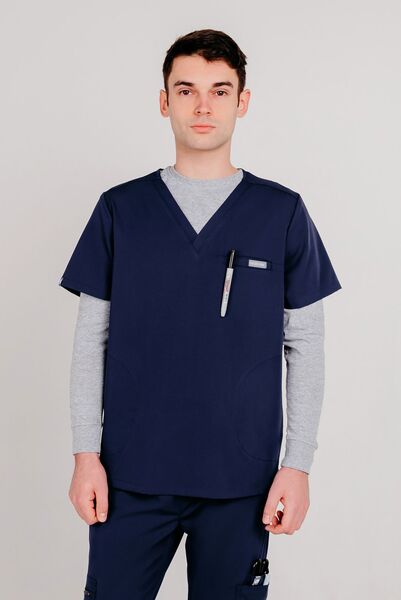 6-01-05-1 Топ  муж.  Frank (Silva, кор.рук) (28 Sapphire, S (46 размер), 176)