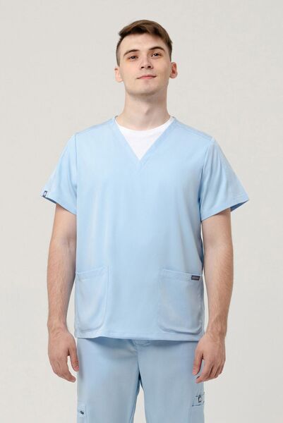 6-02-05-1 Топ  муж. James (Silva, кор.рук) (12 Blue fog, S (46 размер), 176 (Regular))