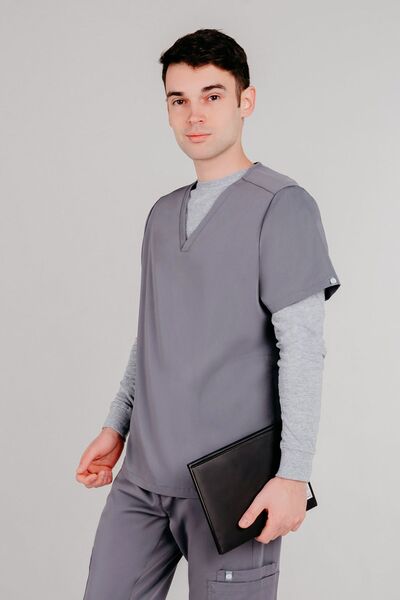 6-03-05-1 Топ  муж. Steward (Silva, кор.рук) (46 Coal, XS (44 размер), 176)