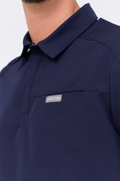 6-82-15-1 Рубашка муж. (Curly, кор.рук, кн) (28 Sapphire, XS (44 размер), 182 (Long))