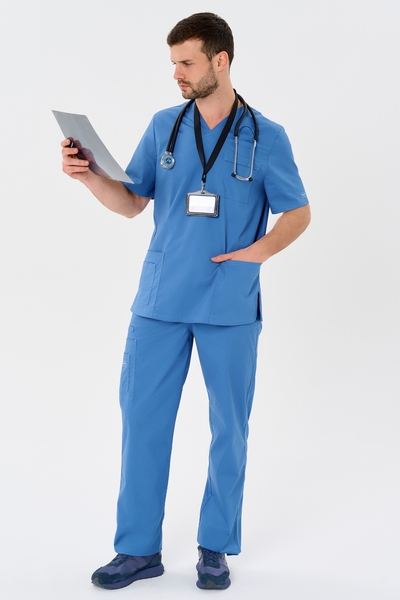 1-01-25-0 Брюки муж. (Insoft) (15 Атлантика, S (46 размер), 182)