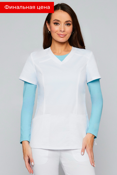 3-02-25-1 Топ жен. (Insoft, кор.рук) (0 (Белый), L (48 размер), 170)