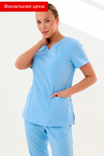 3-02-25-1 Топ жен. (Insoft, кор.рук) (12 Синий туман, XS (42 размер), 170)