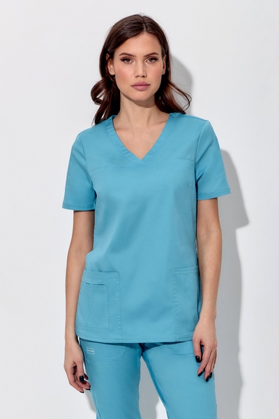 3-03-25-1 Топ жен. (Insoft, кор.рук) (44 Небесная синева, XS (42 размер), 170)