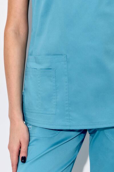 3-03-25-1 Топ жен. (Insoft, кор.рук) (44 Небесная синева, XS (42 размер), 170)