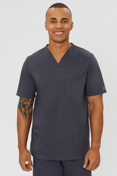 6-01-25-1 Топ муж. (Insoft, кор.рук.) (47 Графит, XS (44 размер), 182)