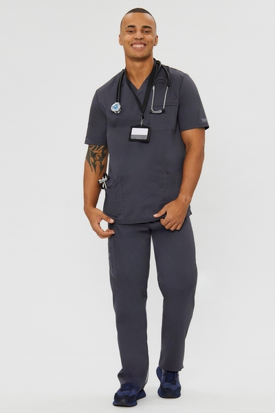 6-01-25-1 Топ муж. (Insoft, кор.рук.) (47 Графит, XS (44 размер), 182)