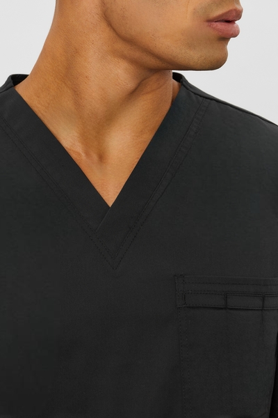 6-01-25-1 Топ муж. (Insoft, кор.рук.) (65 Черный, M (48 размер), 182)