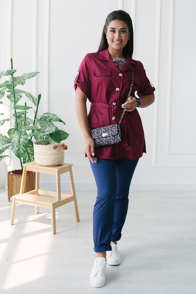 14-01-12-3 Жакет жен. (Cotton Premium, 3/4 рук, пуг) (20, Нет, 44 размер, 170-176)