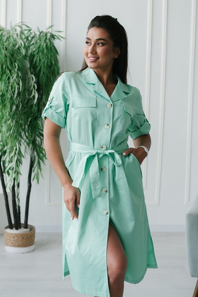 2-89-12-3 Халат жен. (Cotton Premium, 3/4 рук, пуг) (40, Нет, 42 размер, 170-176)