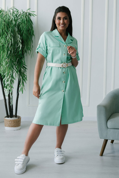 2-89-12-3 Халат жен. (Cotton Premium, 3/4 рук, пуг) (40, Нет, 42 размер, 170-176)