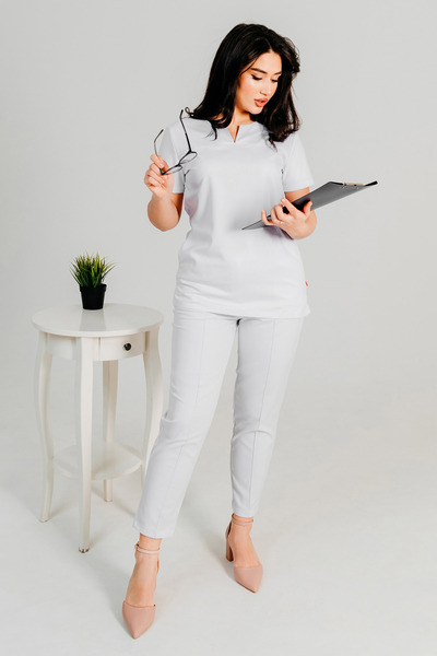 1-17-21-0 Брюки жен. (Kiara, рез) (0 Blanc de blanc, 42 размер, 170-176)