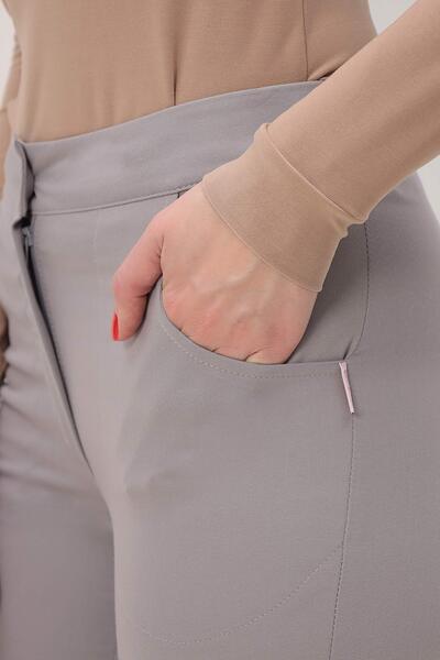 1-21-21-0 Брюки жен. (Kiara, молн) (34 Grey pearl, 42 размер, 170-176)