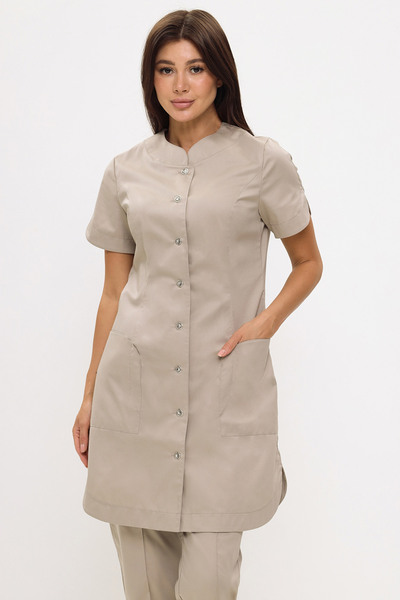 2-35-04-1 Халат жен. (ADVA, кор.рук, пуг) (71Fn, 42 размер, 170-176)