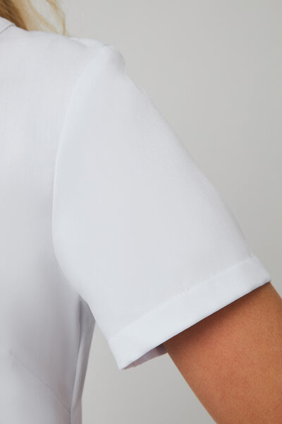 3-98-21-1 Блуза жен. (Kiara, кор.рук, пуг) (0 Blanc de blanc, 44 размер, 170-176)