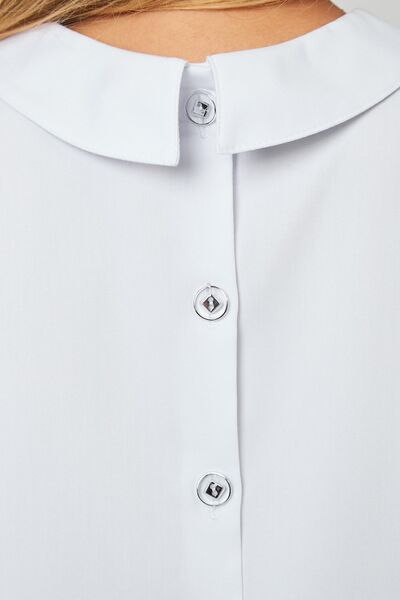 3-98-21-1 Блуза жен. (Kiara, кор.рук, пуг) (0 Blanc de blanc, 44 размер, 170-176)