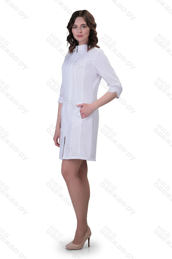 2-44-01-3 Халат  жен. (TC, 3/4 рук, молн) (0, Нет, 40 размер, 170-176)