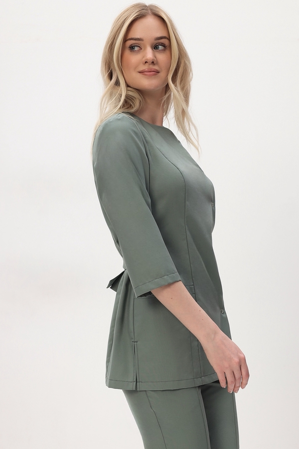 4-90-27-3 Костюм жен. (AURA, 3/4 рук, кн) (72, Нет, 72, 44 размер, 170-176)