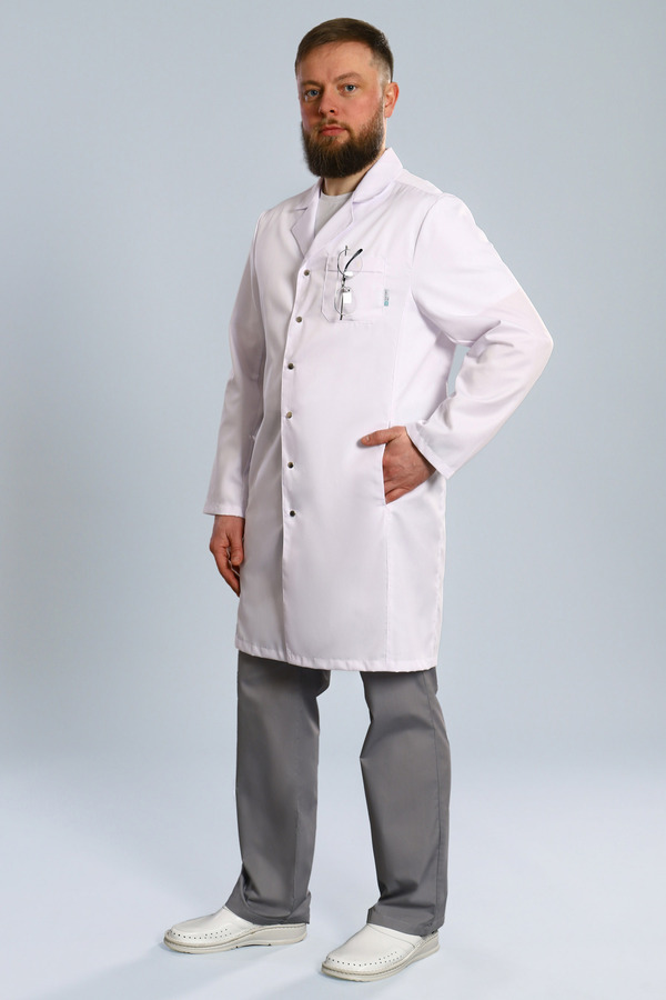 5-10-02-4 Халат  муж. (дл.рук, кн) (0, Нет, 42 размер, 170-176)